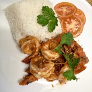Goong Pad Makaam (Thai Tamarind King Prawns)