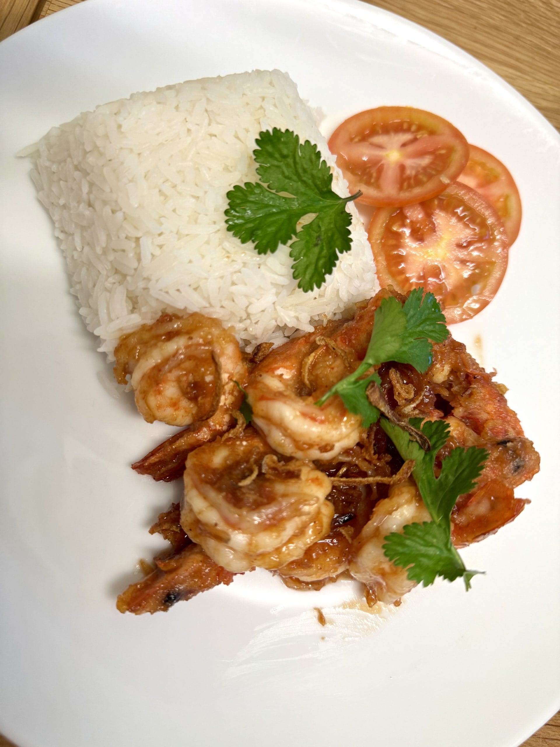 Goong Pad Makaam (Thai Tamarind King Prawns)
